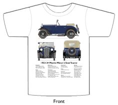 Morris Minor 2 Seat Tourer 1933-34 T-shirt Front